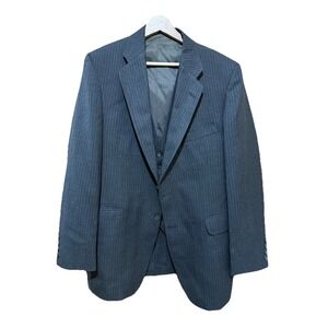 Shefford by Anderson Gray Striped Wool Suit 3 Piece Size 42 Pants 34x32 EUC